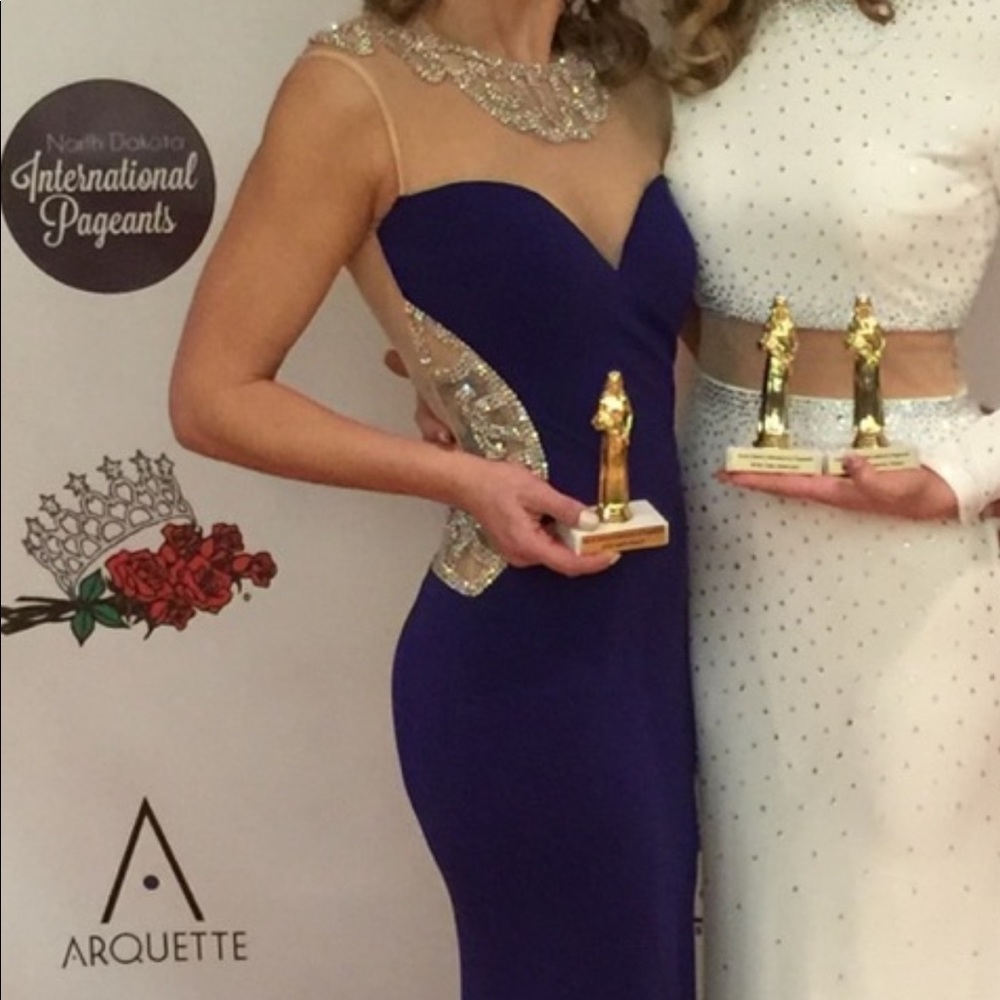 Long royal Blue Jovani Prom Dress or Formal Gown